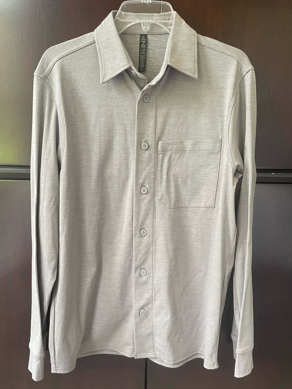 Zella Men’s Gray Button-Up Shirt